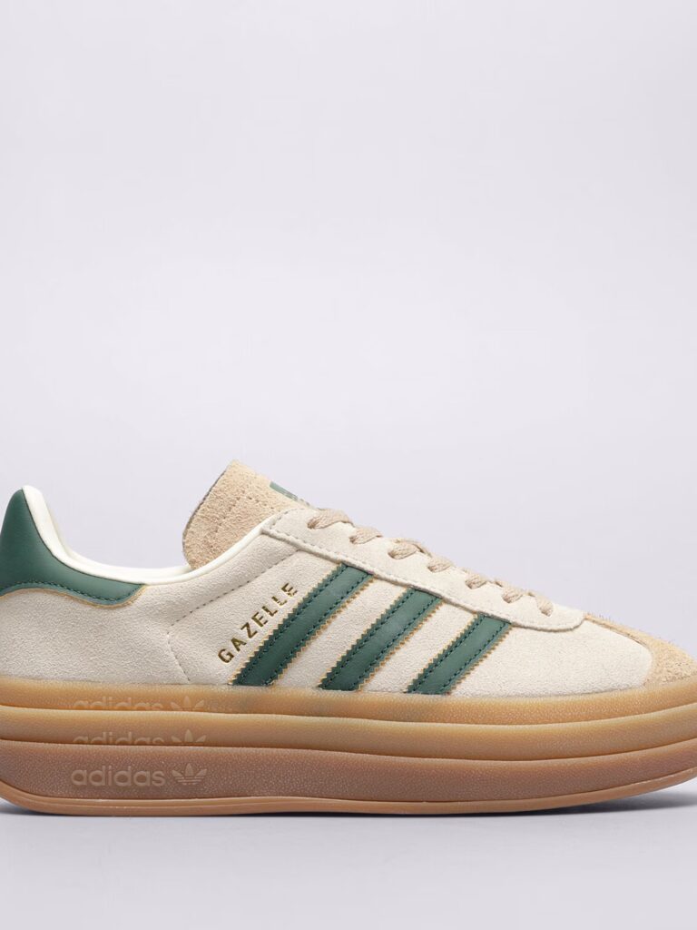 Buty Adidas Gazelle Bold Zielone Beżowe - ID7056