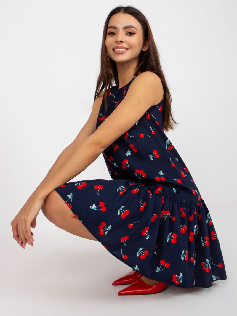 Letnia sukienka mini z falbaną - obrazek 3