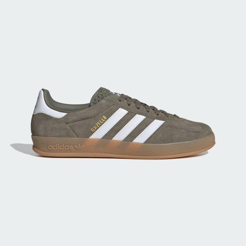 Buty Adidas Gazelle Indoor Olive Strata Zielone - JQ0174