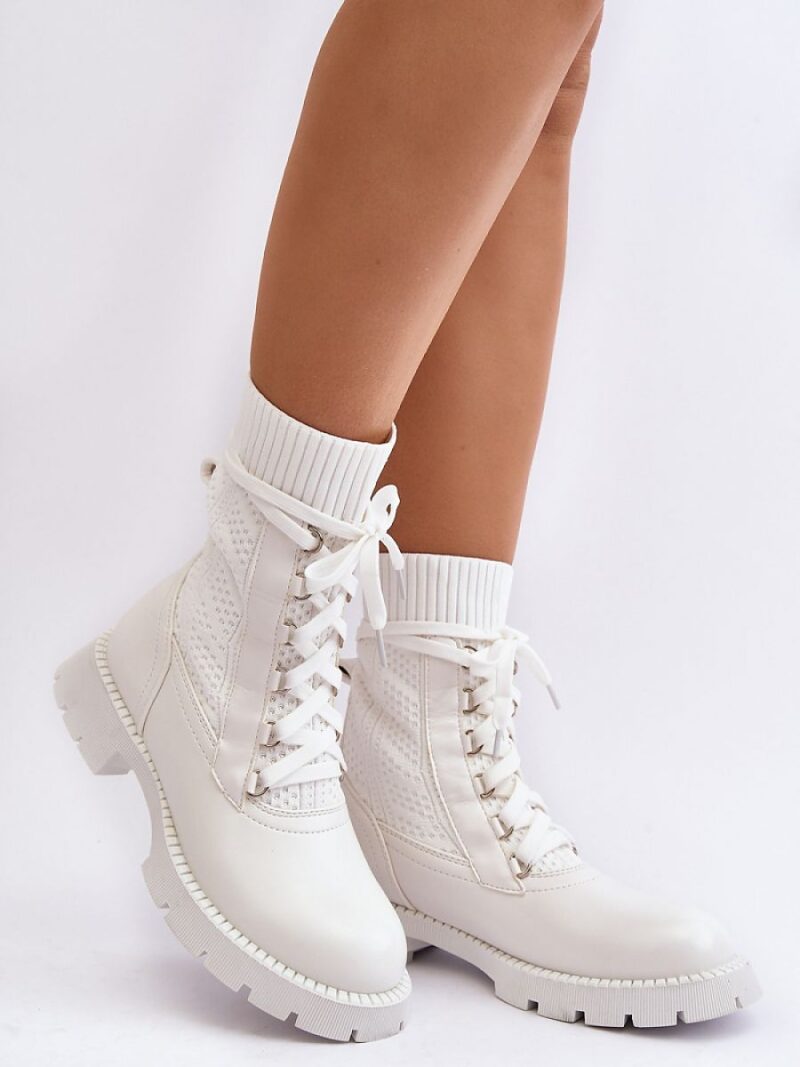 Botki Model Gentiana 8573A White - Step in style
