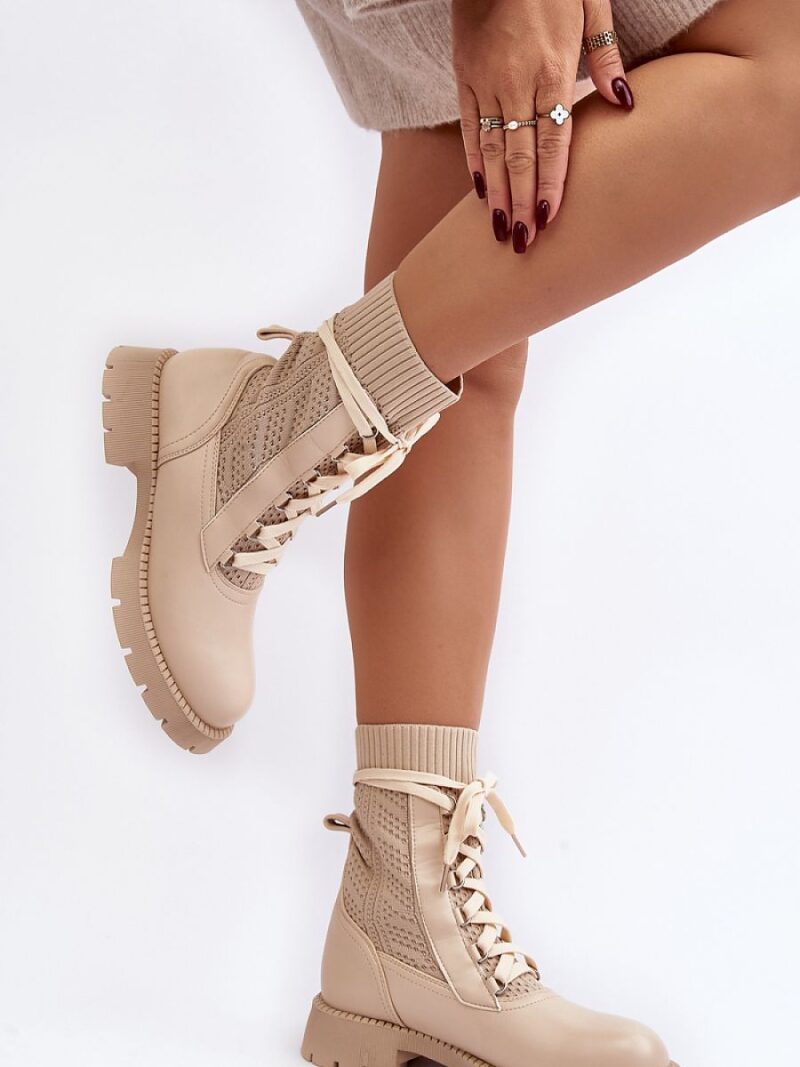Botki Model Gentiana 8573A Beige - Step in style - obrazek 2
