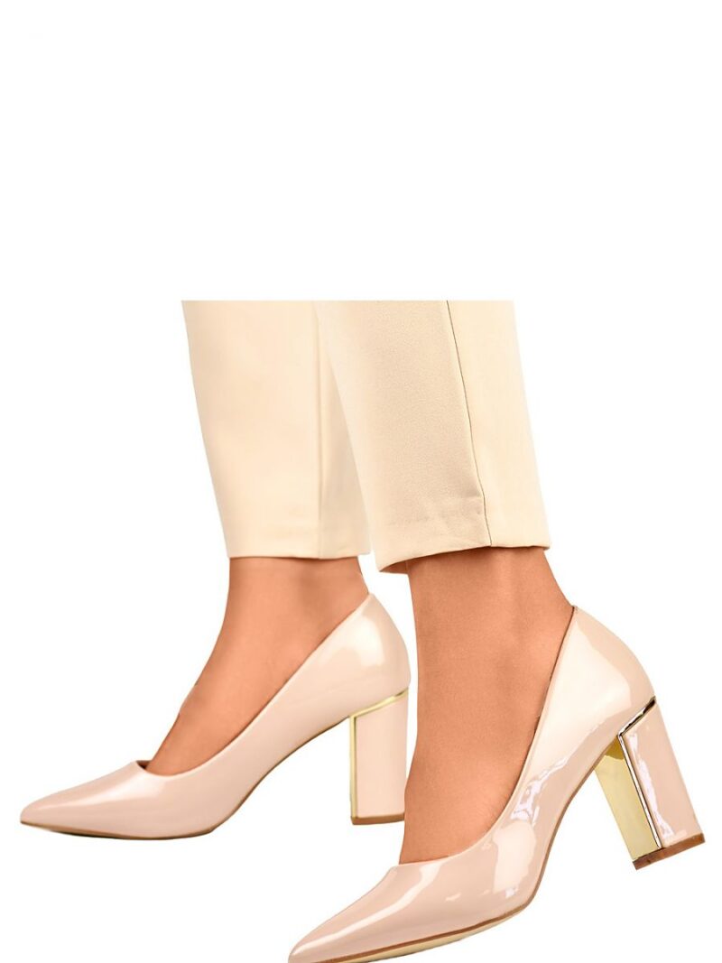 Czółenka Model GD-DO112B-BE Beige - PRIMO - obrazek 3