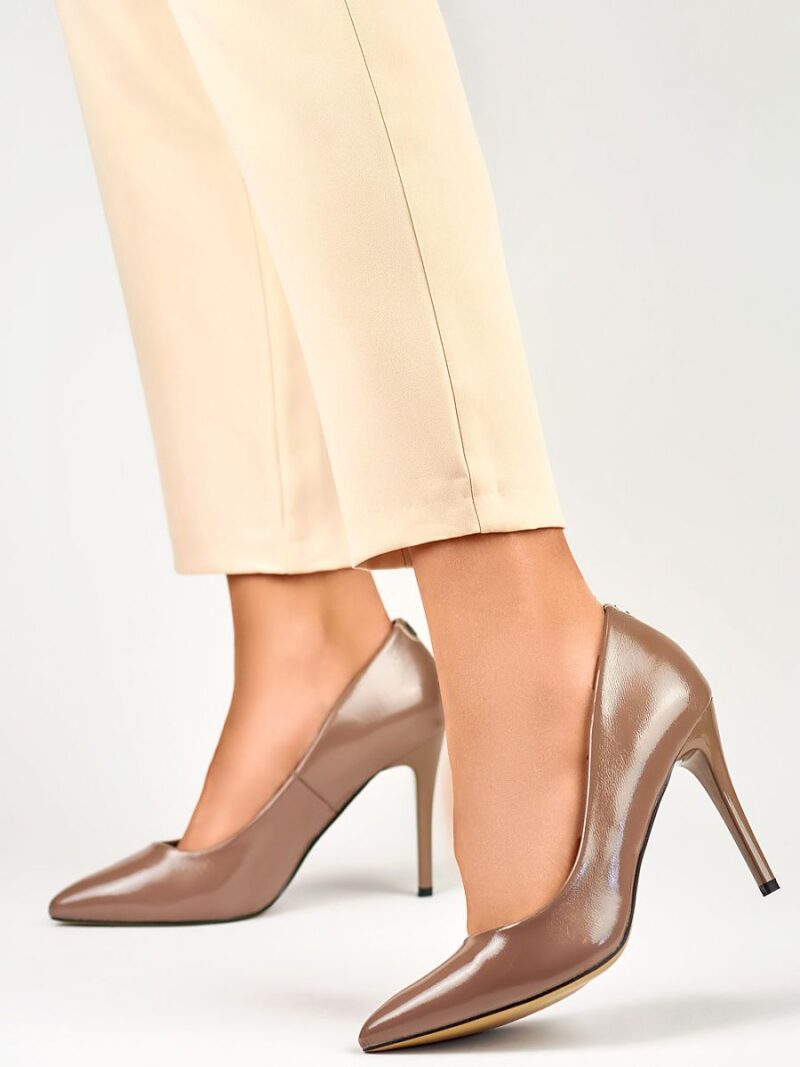 Szpilki Model GD-FL59TA Brown/Beige - PRIMO