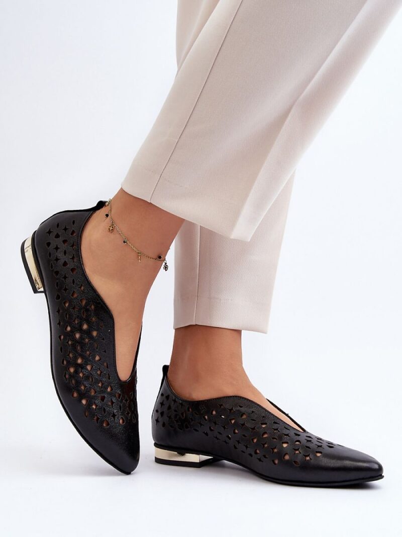 Baleriny Model Zazoo 2883/037 Black - Step in style - obrazek 2