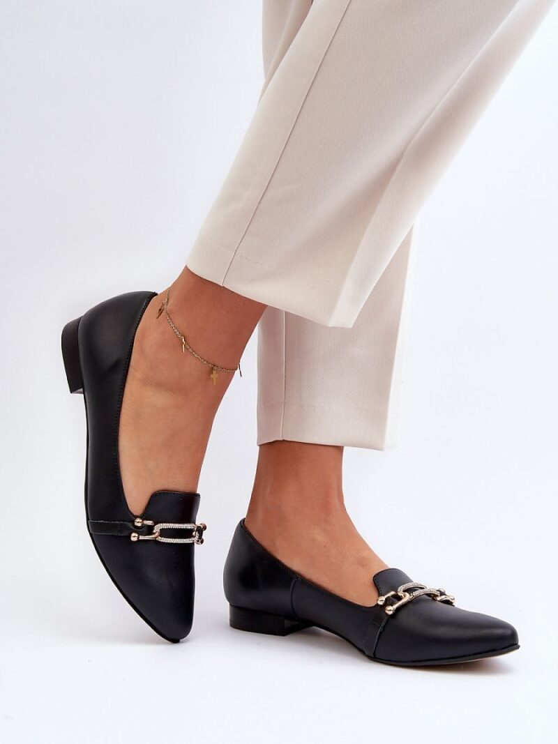 Baleriny Model Zazoo 2885/001 Black - Step in style - obrazek 2