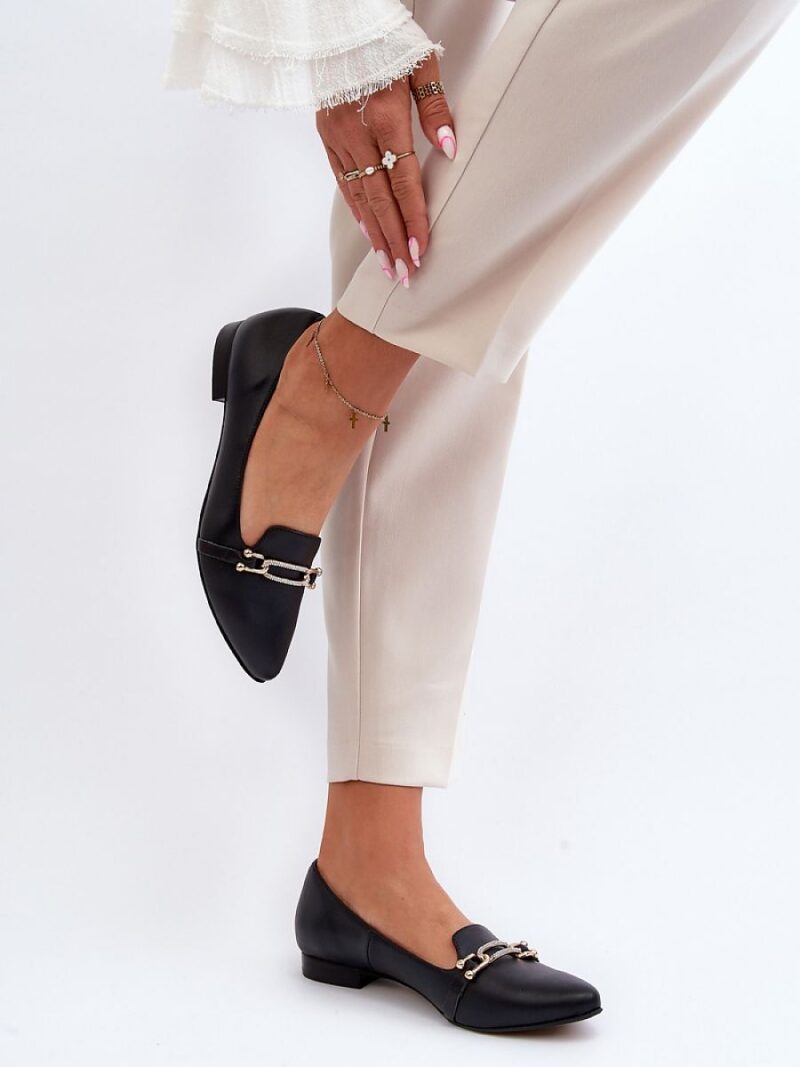 Baleriny Model Zazoo 2885/001 Black - Step in style - obrazek 3