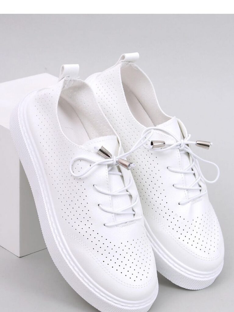 Trampki ażurowe ZINDER WHITE - Inello