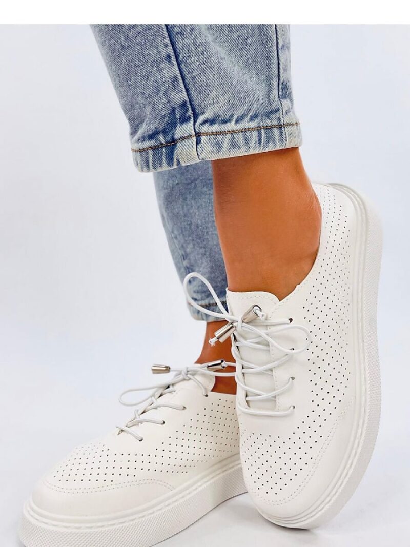 Trampki ażurowe ZINDER WHITE - Inello - obrazek 2