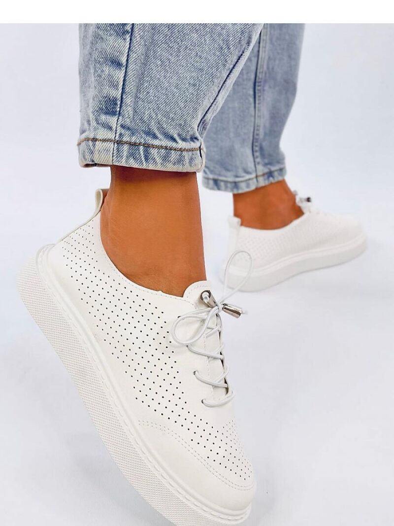 Trampki ażurowe ZINDER WHITE - Inello - obrazek 4