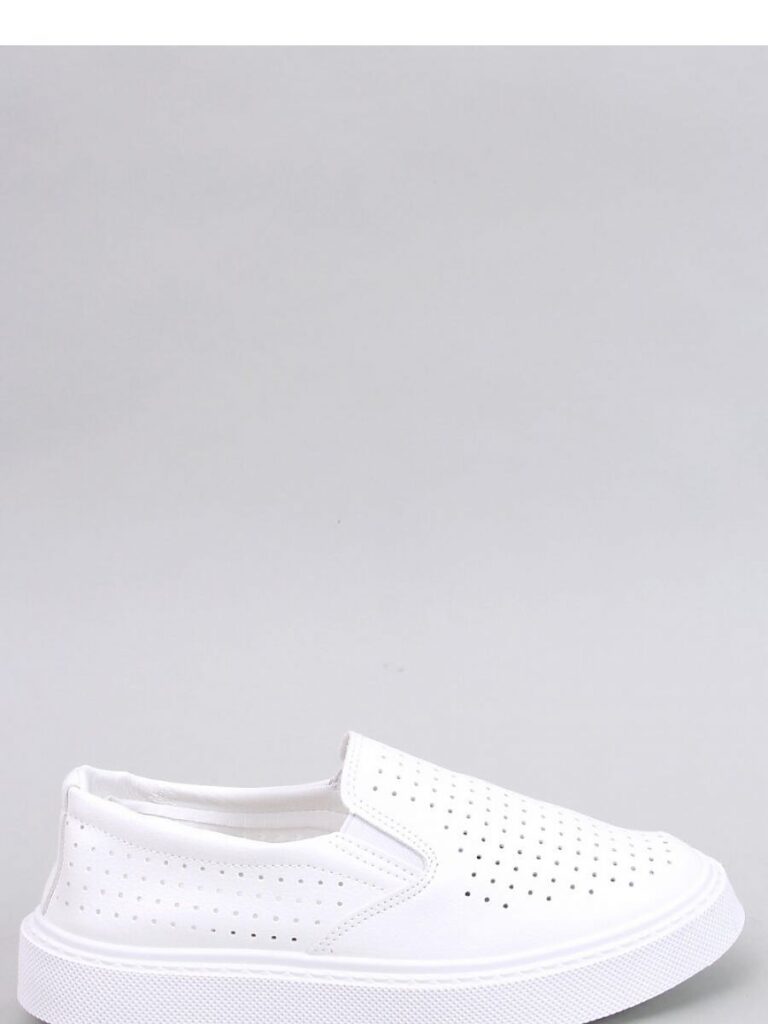 Trampki slip-on ażurowe TOWNS WHITE - Inello