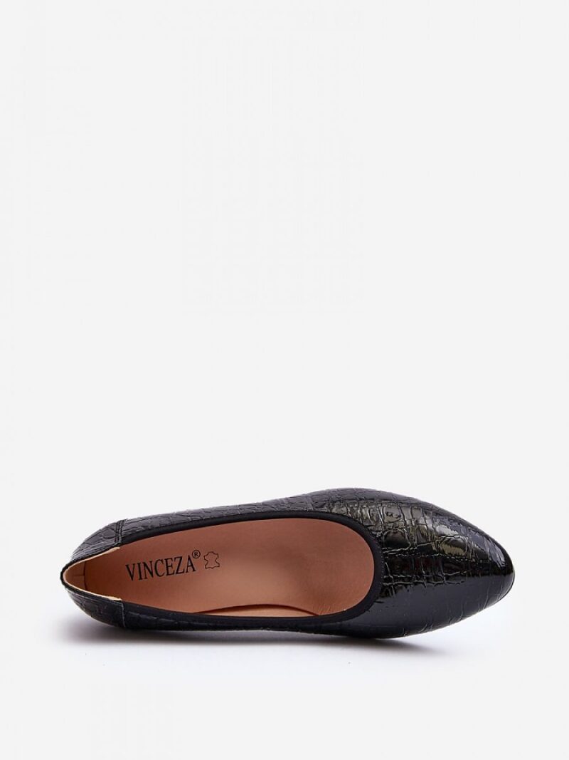 Czółenka Model Cynania 58307 Black - Step in style - obrazek 3