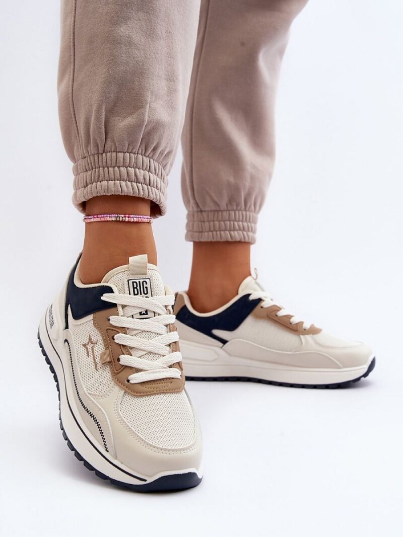 Buty Sportowe Model Big Star NN274A092 Beige - Step in style - obrazek 3