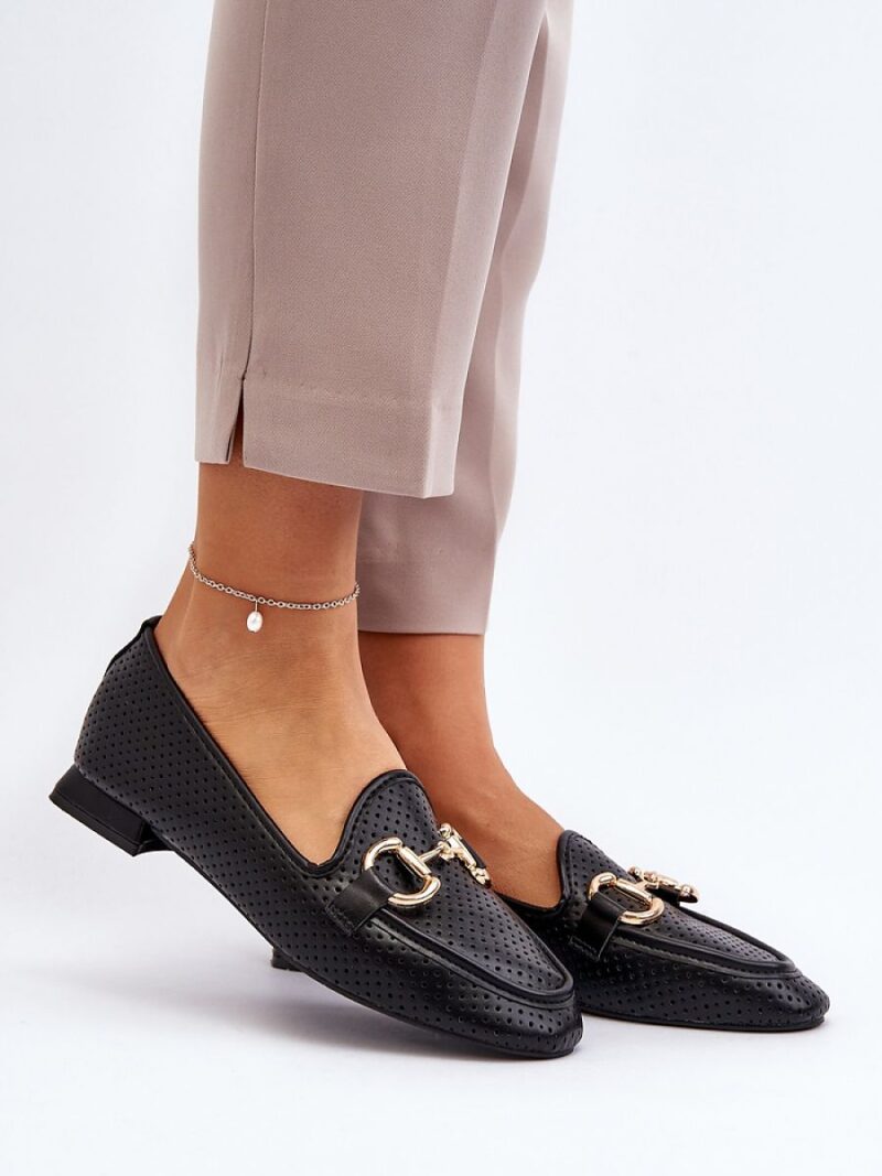 Mokasyny Model Iluvana FF-33 Black - Step in style