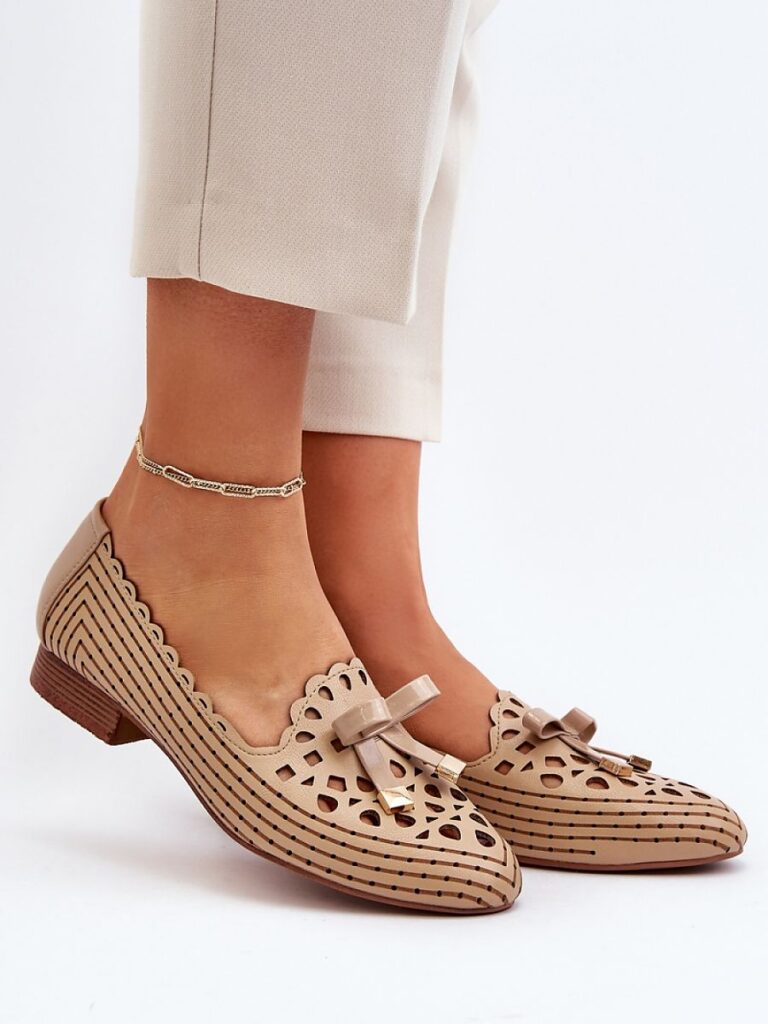 Baleriny Model Nestavia ASA222-1 Beige - Step in style