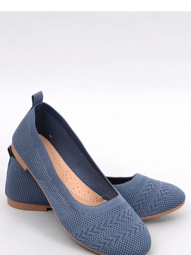 Baleriny z dzianiny NEWEY BLUE - Inello