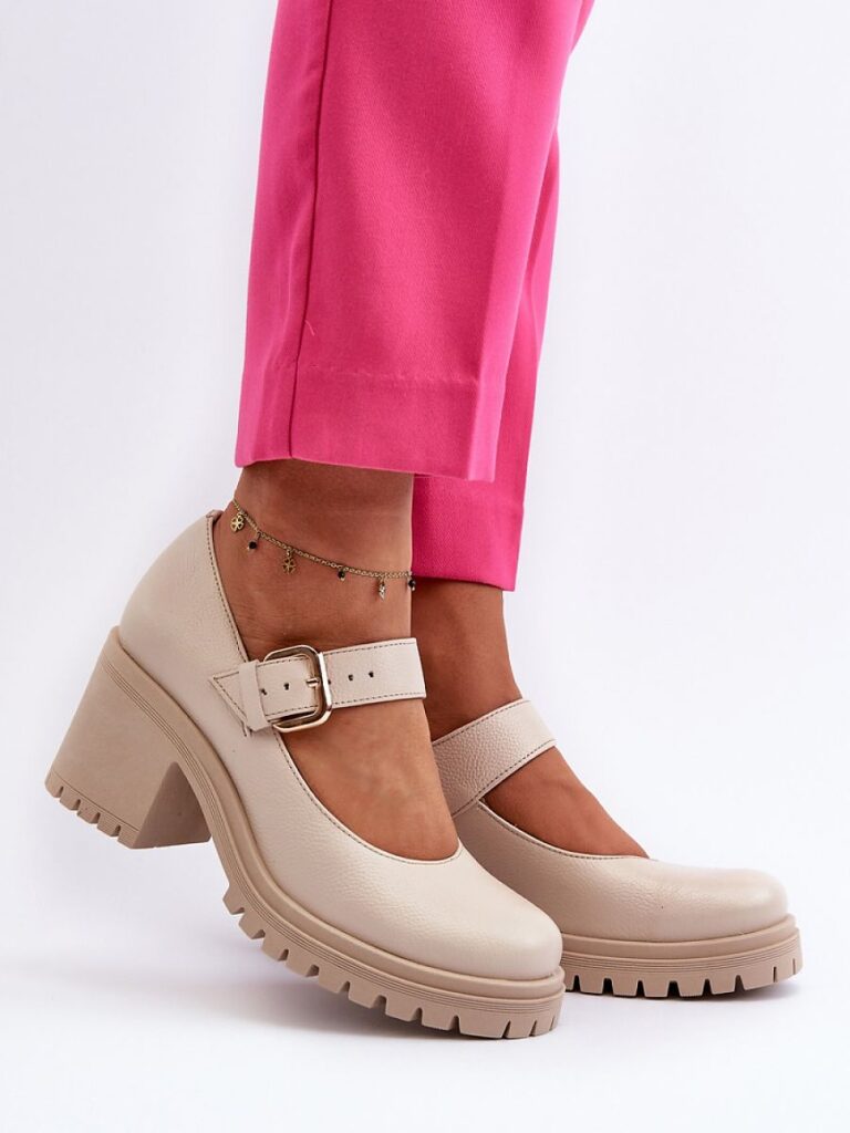 Czółenka Model Zazoo 20166 Beige - Step in style