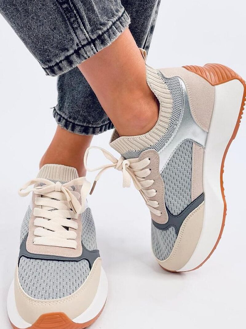 Buty sportowe damskie CORNET GREY - Inello - obrazek 4
