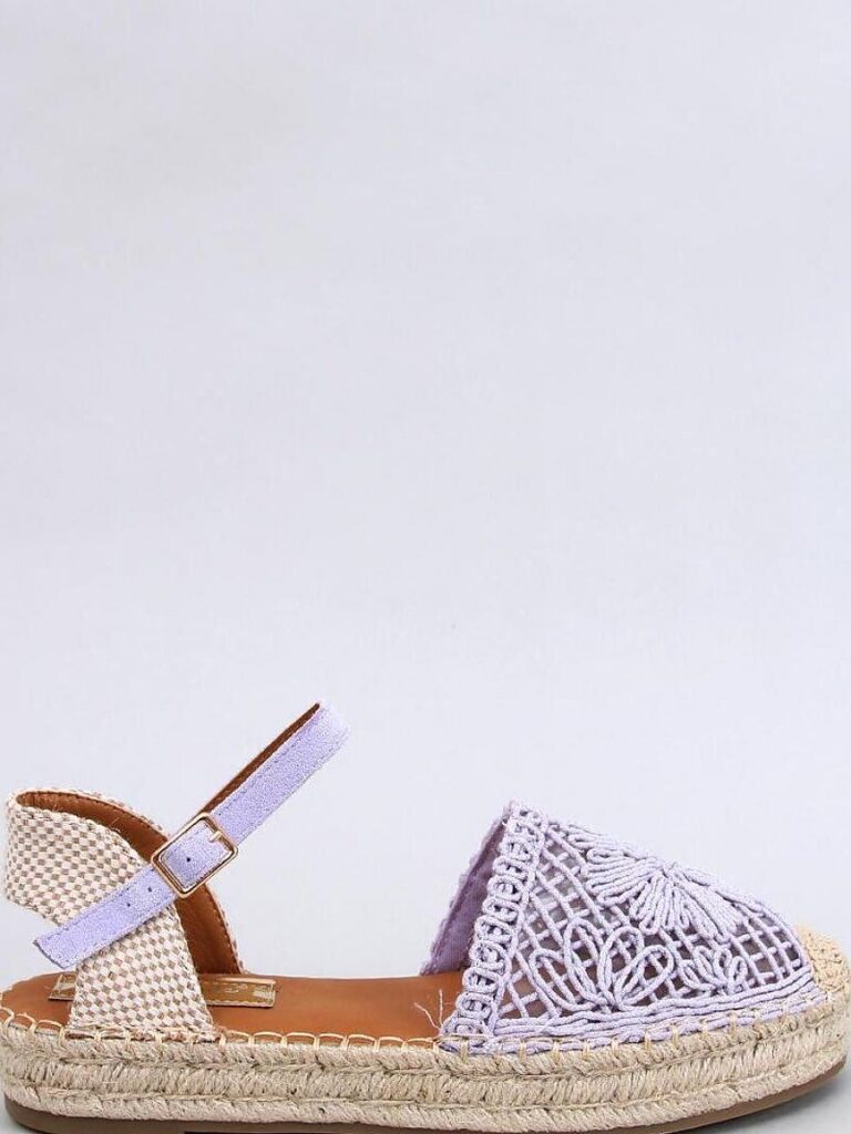 Sandałki ażurowe espadryle PREMAT PURPLE - Inello