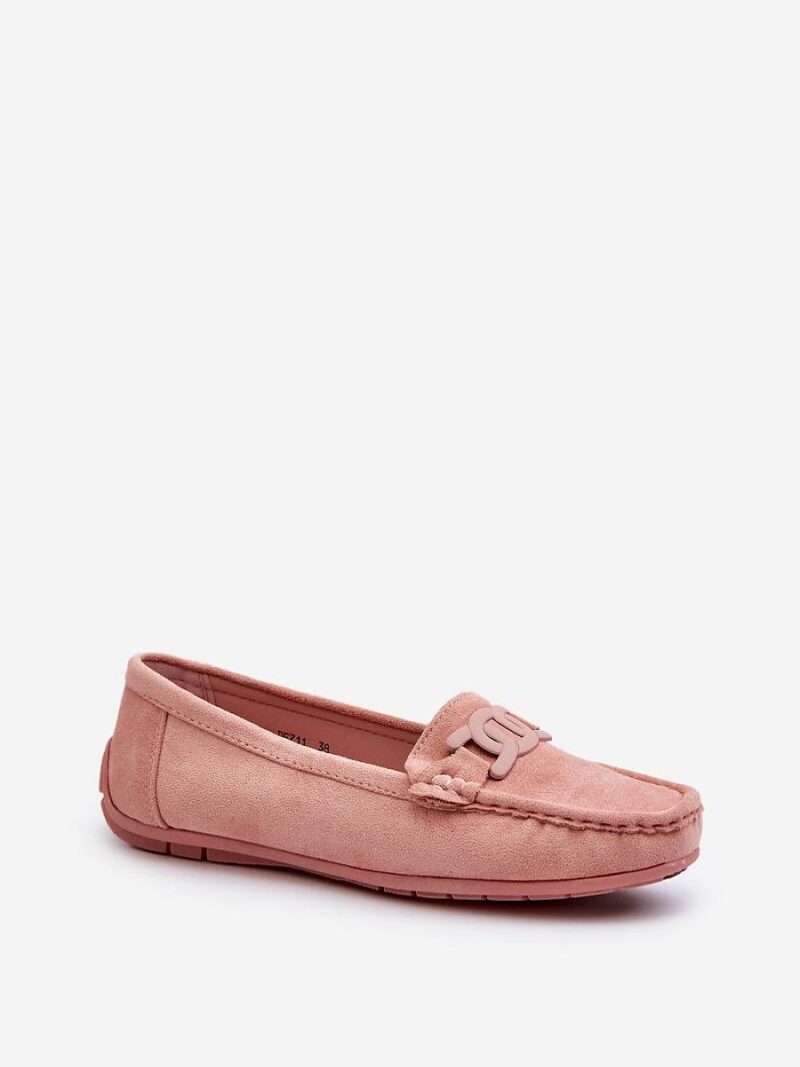 Mokasyny Model Rabell DF711 Light Pink - Step in style - obrazek 2