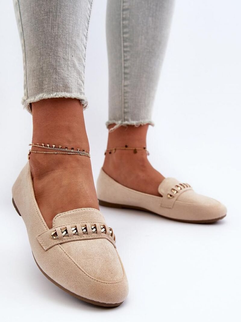 Mokasyny Model Aredilla 9988-73 Beige - Step in style - obrazek 3