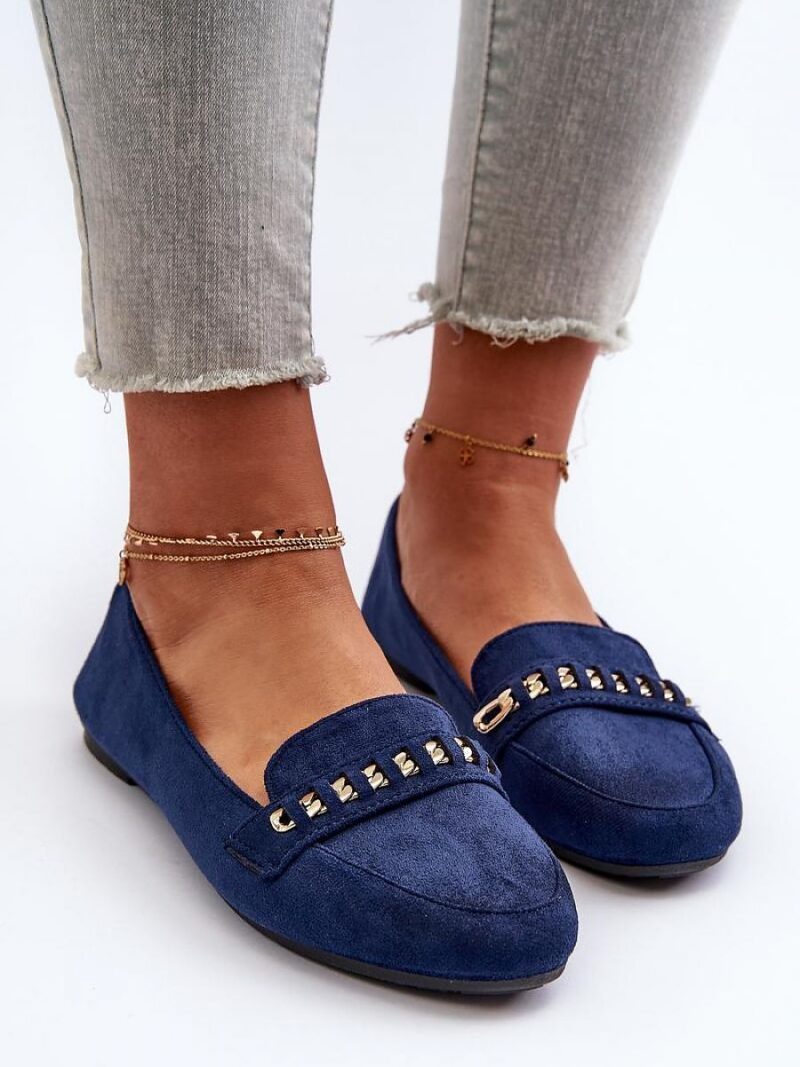 Mokasyny Model Aredilla 9988-73 Navy - Step in style - obrazek 3