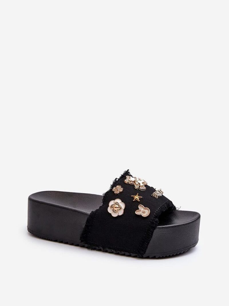 Sandał Klapki Model Zranesia BG172 Black - Step in style - obrazek 2