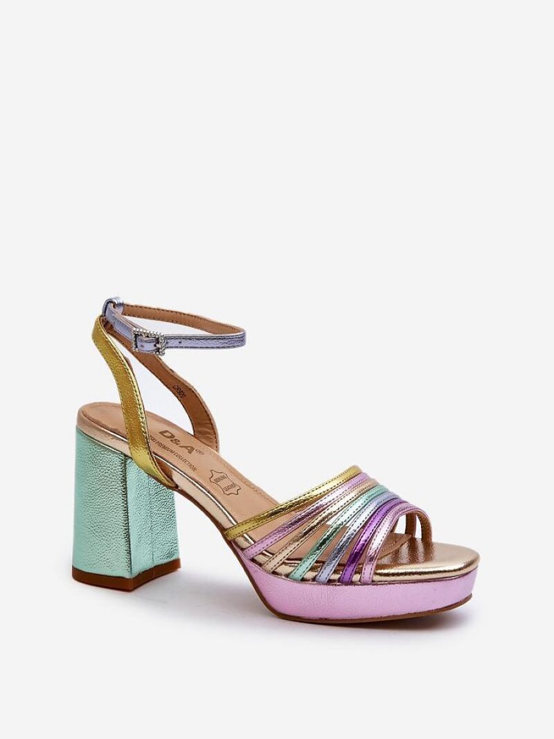 Sandały Model DA CR920 Multicolor Violet - Step in style - obrazek 2