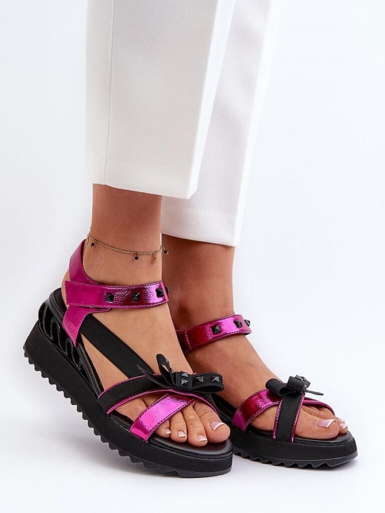 Sandały Model DA CR956 Fuksja - Step in style