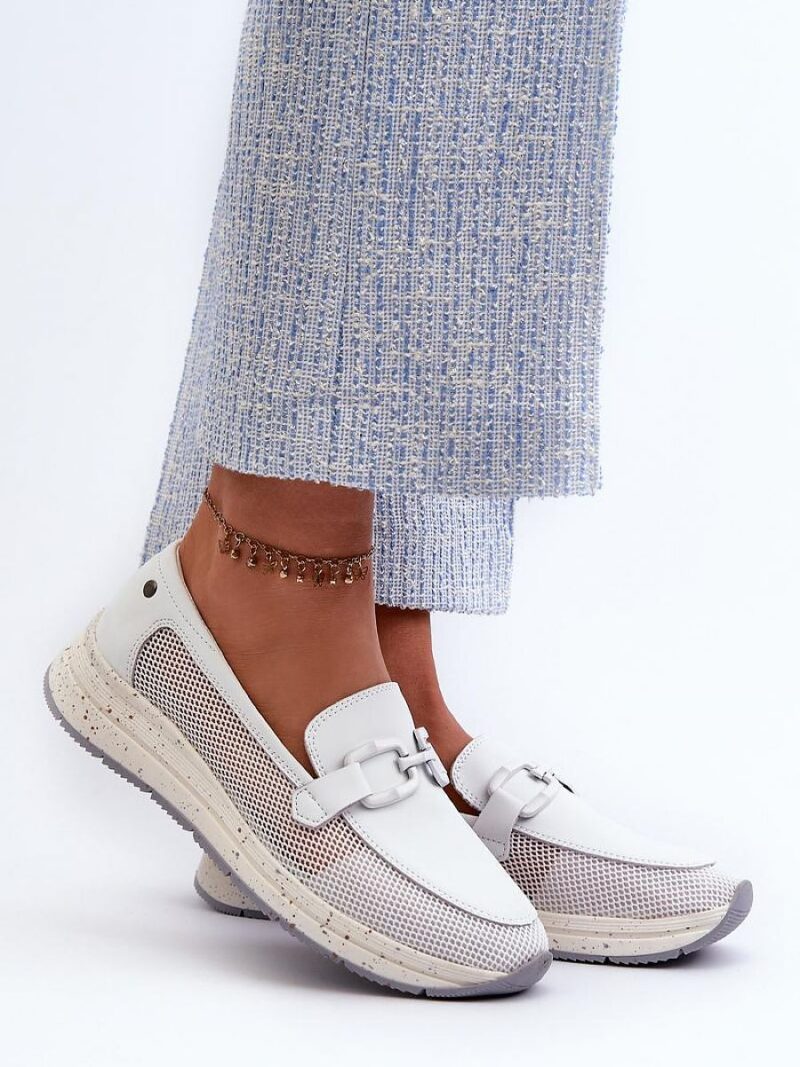 Mokasyny Model DA TW210 White - Step in style