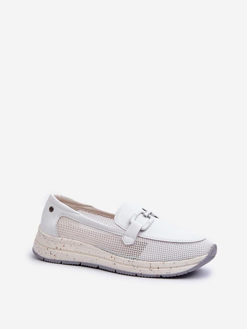 Mokasyny Model DA TW210 White - Step in style - obrazek 2