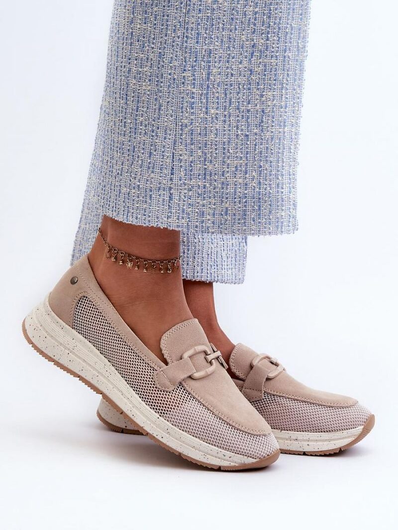 Mokasyny Model DA TW210 Beige - Step in style