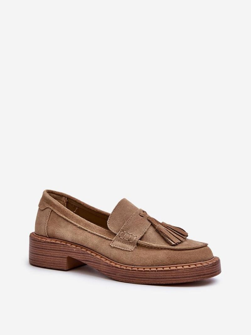 Mokasyny Model DA TW107 Brown - Step in style - obrazek 2