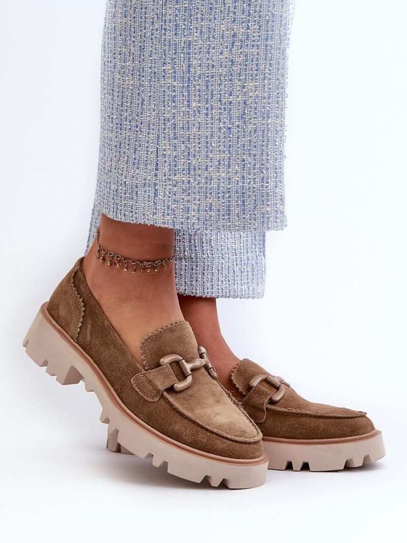 Mokasyny Model DA TW117 Brown - Step in style
