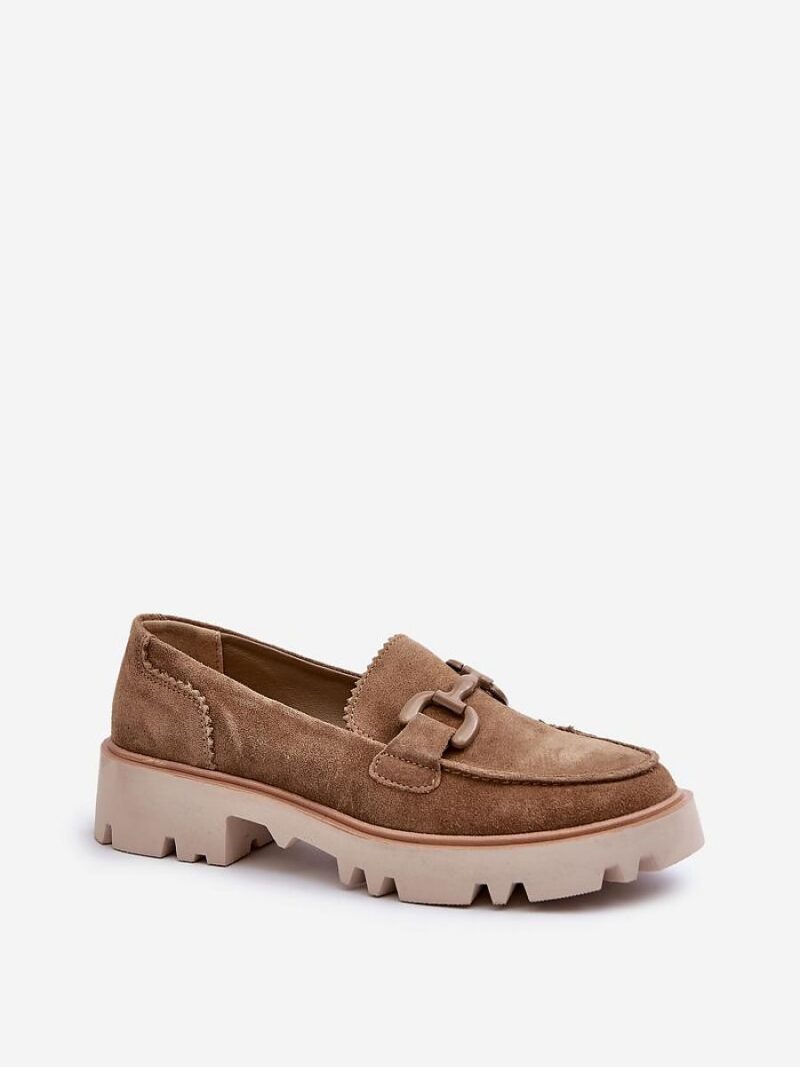 Mokasyny Model DA TW117 Brown - Step in style - obrazek 2
