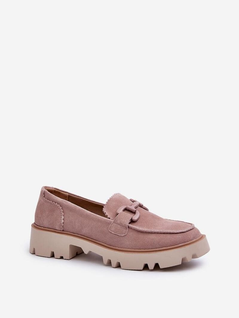 Mokasyny Model DA TW117 Pink - Step in style - obrazek 2