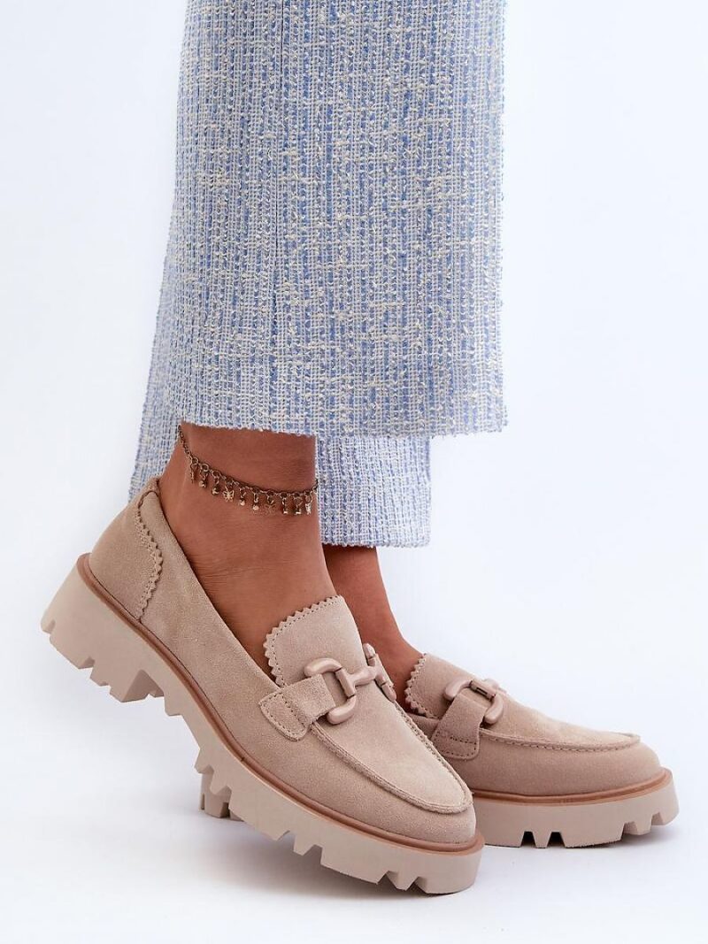 Mokasyny Model DA TW117 Beige - Step in style