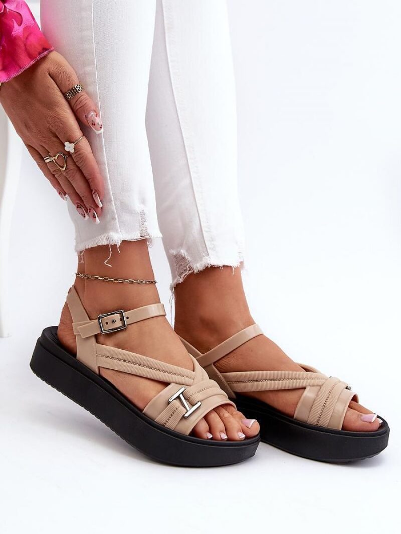 Sandały Model Zaxy LL285063 Beige - Step in style - obrazek 3