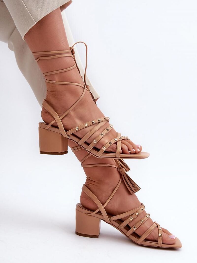 Sandały Model Chrisele 3973 Camel - Step in style - obrazek 2