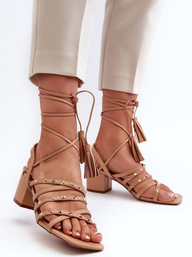 Sandały Model Chrisele 3973 Camel - Step in style - obrazek 3