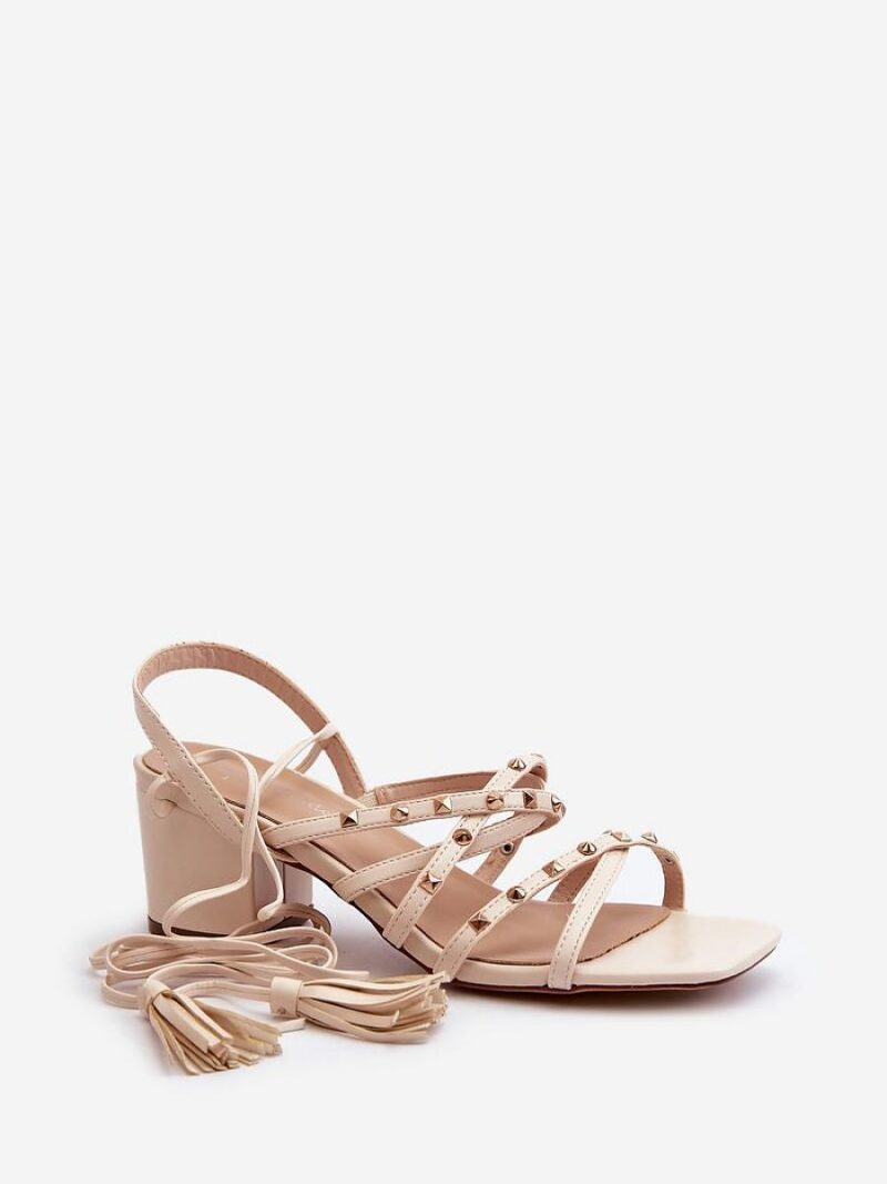 Sandały Model Chrisele 3973 Beige - Step in style - obrazek 2