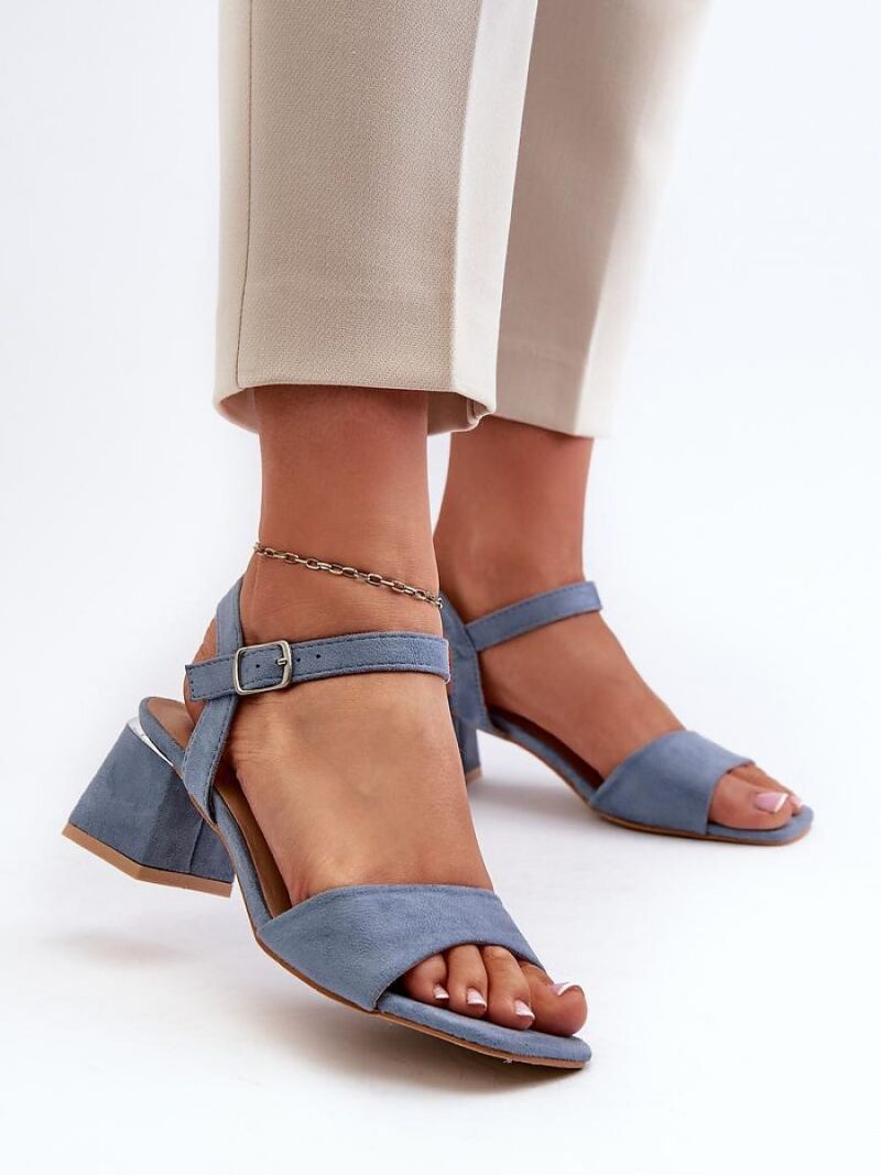 Sandały Model Leisha LT33-10 Blue - Step in style - obrazek 3