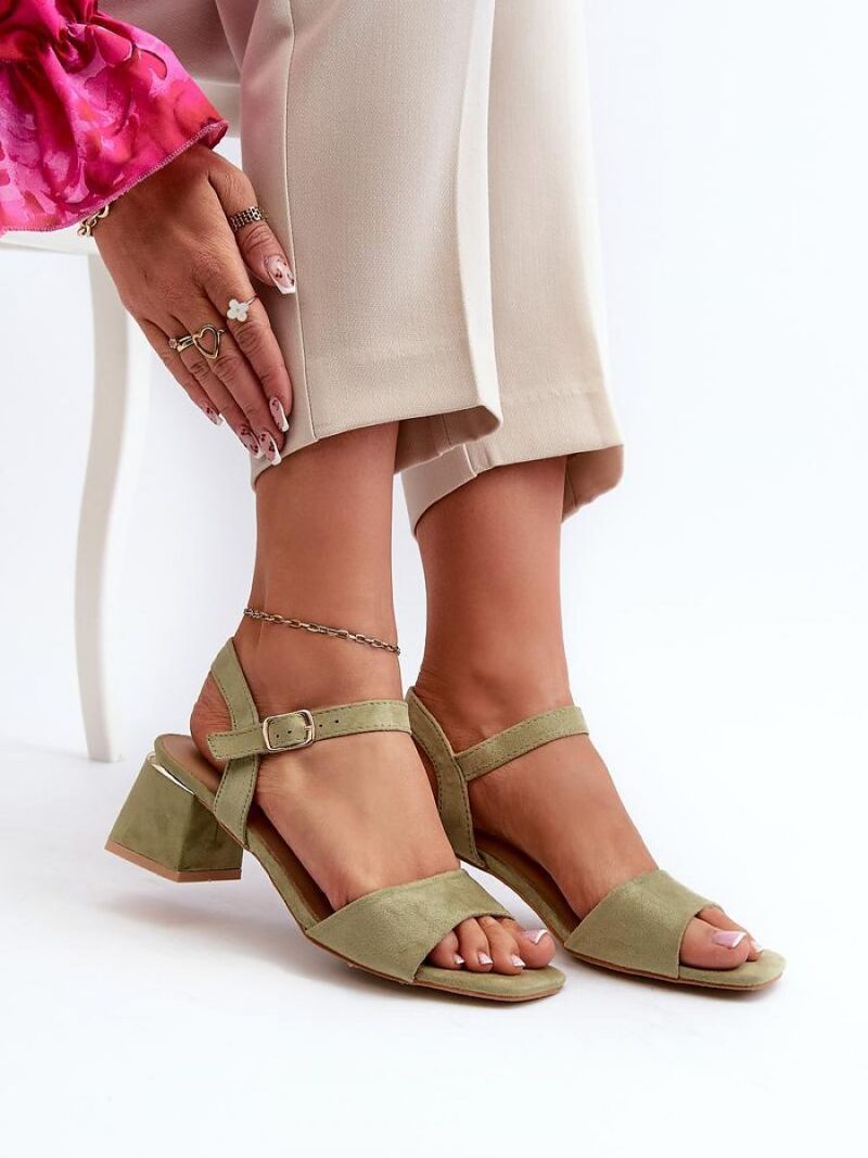 Sandały Model Leisha LT33-10 Green - Step in style - obrazek 3