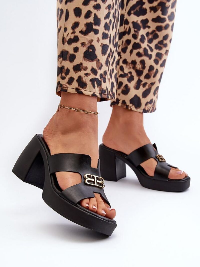 Sandał Klapki Model Zazoo 40419 Black - Step in style - obrazek 3