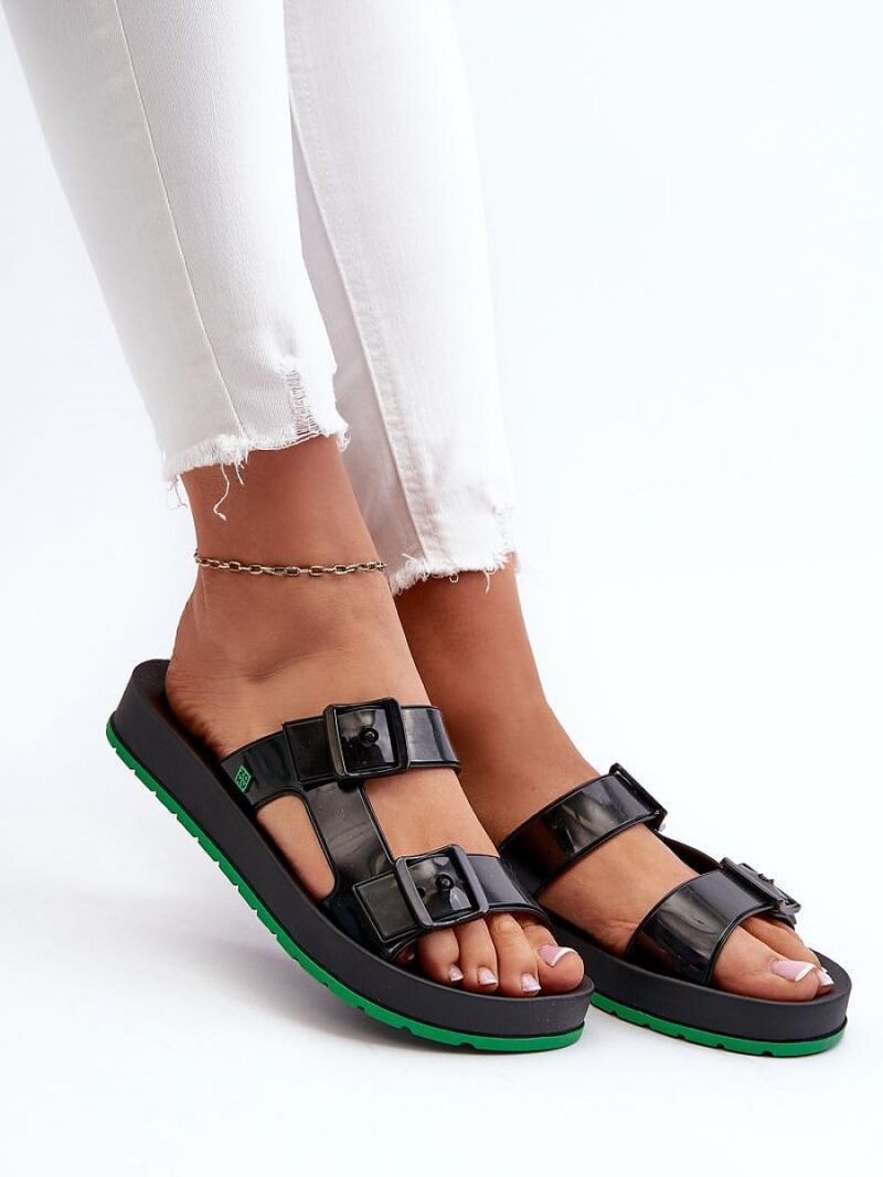 Sandał Klapki Model Zaxy LL285073 Black - Step in style - obrazek 3