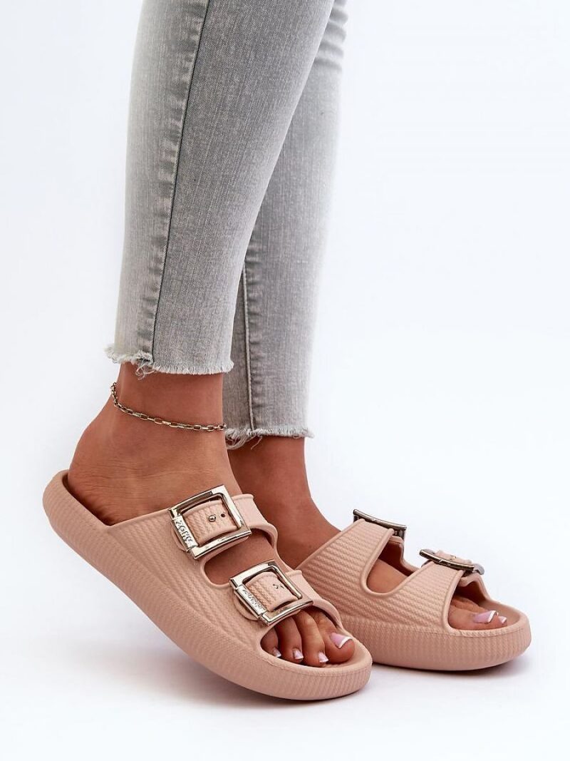 Sandał Klapki Model Zaxy LL285087 Beige - Step in style