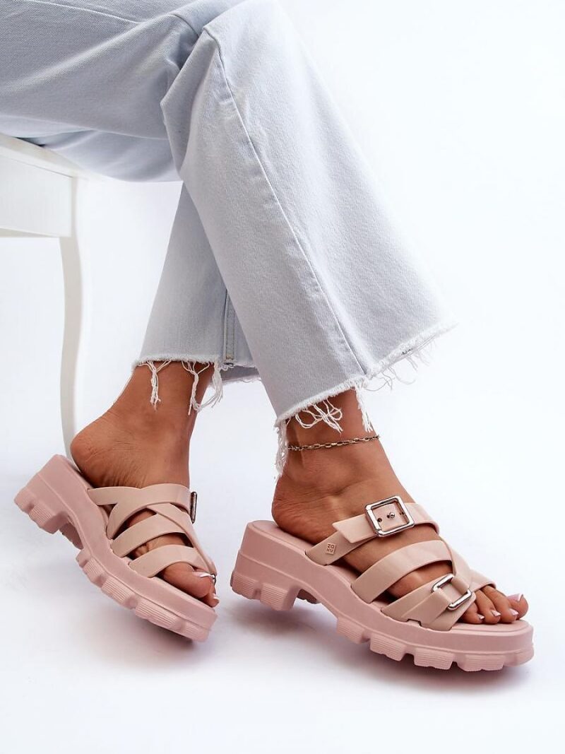 Sandał Klapki Model Zaxy NN285044 Light Pink - Step in style - obrazek 2