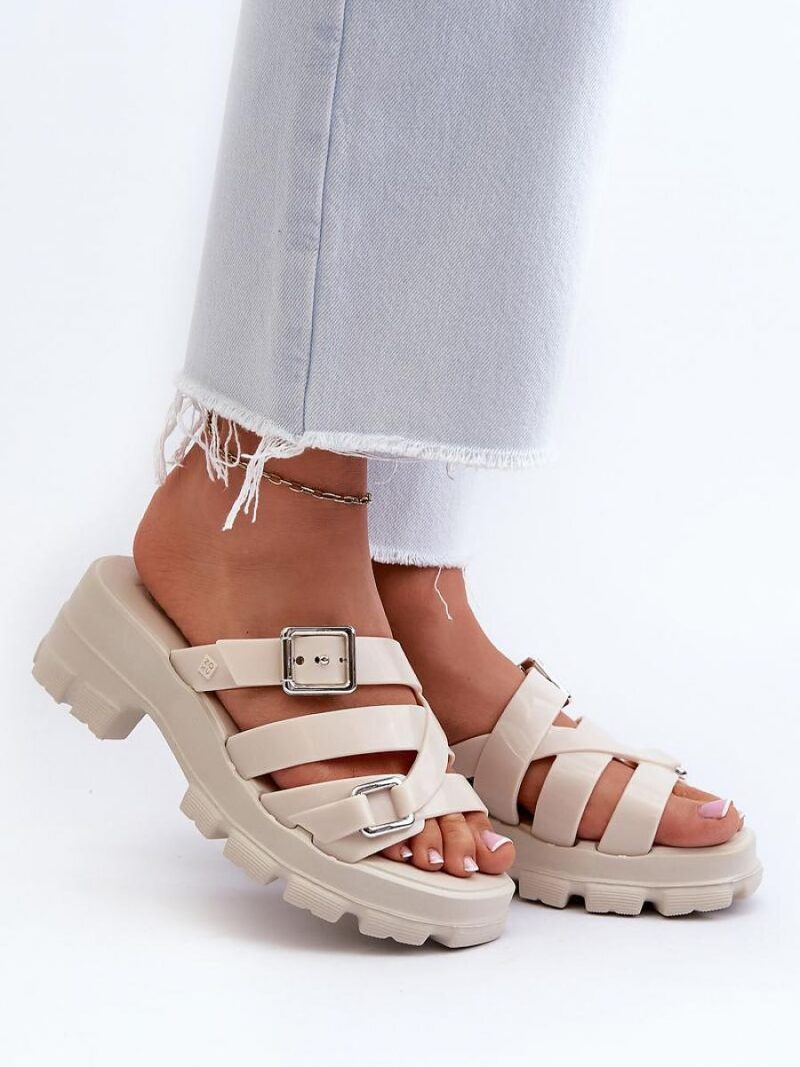 Sandał Klapki Model Zaxy NN285042 Light Beige - Step in style