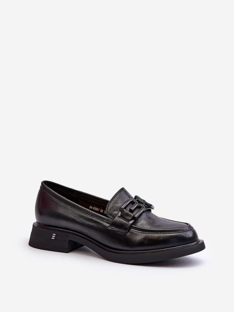 Mokasyny Model Triana 63501 Black - Step in style - obrazek 2