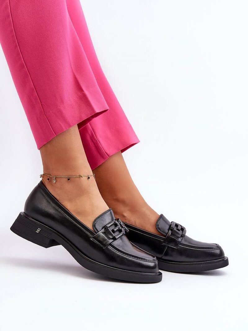 Mokasyny Model Triana 63501 Black - Step in style - obrazek 3