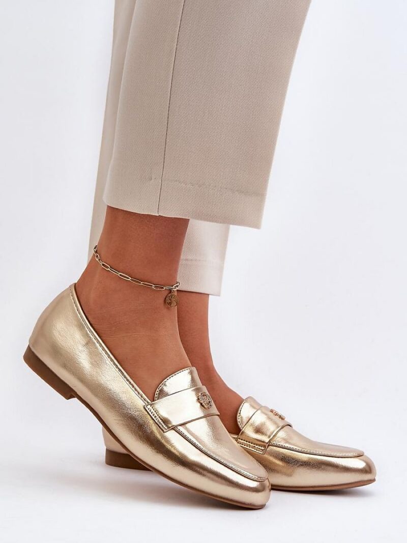 Mokasyny Model Sylvaine 24PB98-6990 Gold - Step in style
